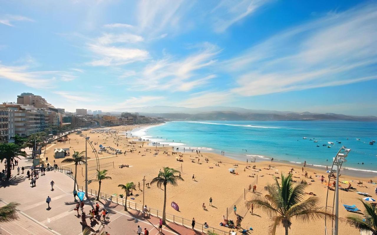 شقة Upscale***Las Canteras Beach***Balcony لاس بالماس دي غران كاناريا المظهر الخارجي الصورة